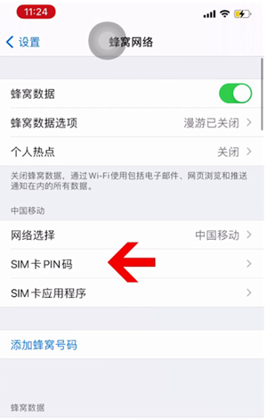 临城苹果14维修网分享如何给iPhone14的SIM卡设置密码 