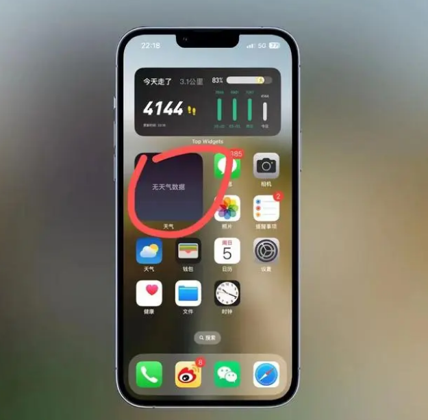临城苹果手机维修分享:iOS16主屏幕天气小组件无法正常工作怎么办？ 
