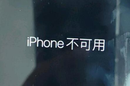 临城苹果服务网点分享锁屏界面显示“iPhone 不可用”如何解决 